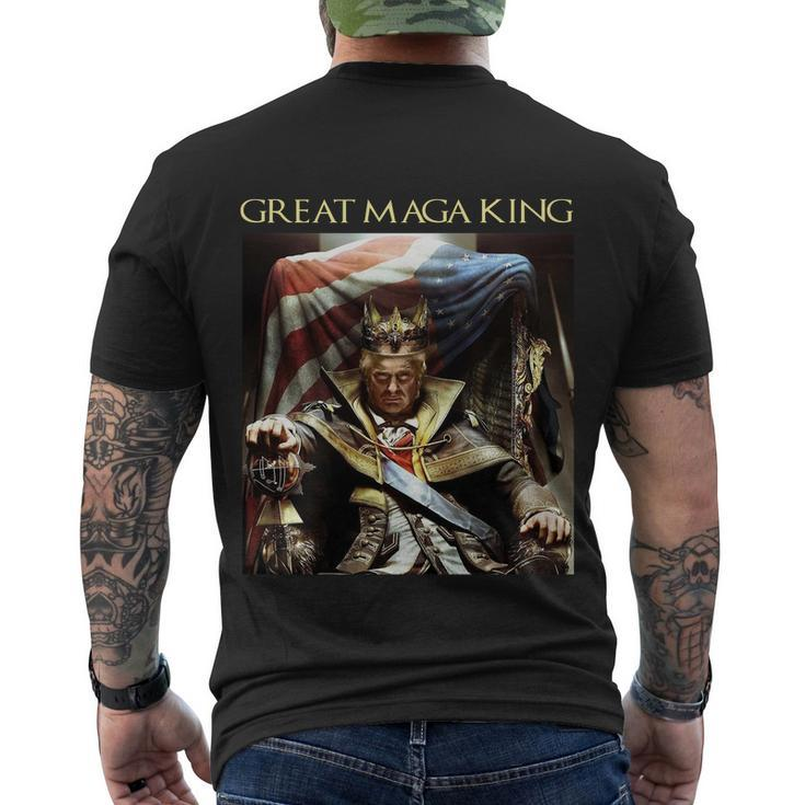 Ultra Maga Maga King The Great Maga King Tshirt V4 Men's Crewneck Short Sleeve Back Print T-shirt