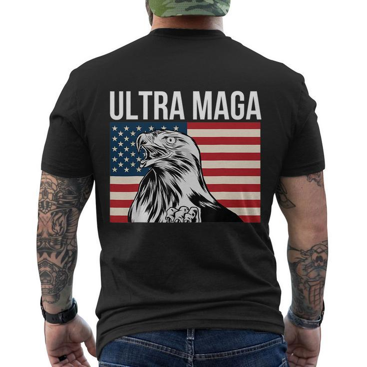 Ultra Maga Patriot Patriotic Agenda 2024 American Eagle Flag Men's Crewneck Short Sleeve Back Print T-shirt