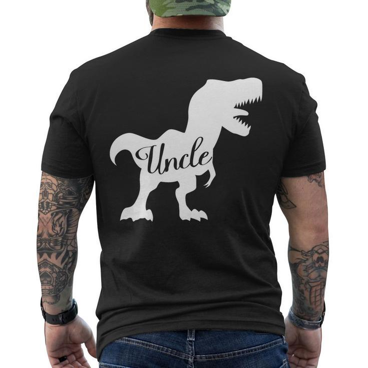 Uncle Dinosaur Trex Men's Crewneck Short Sleeve Back Print T-shirt