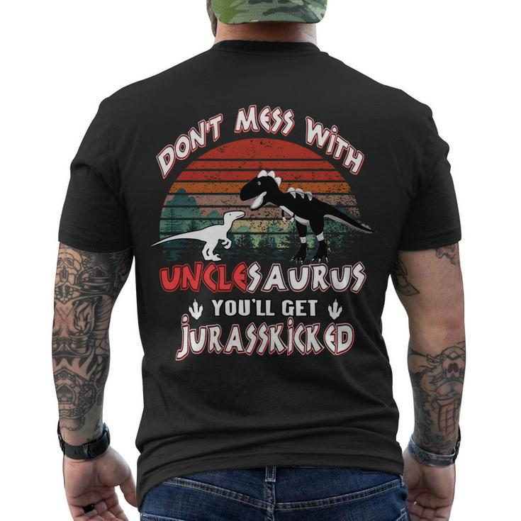 Uncle Dinosaur Trex V2 Men's Crewneck Short Sleeve Back Print T-shirt