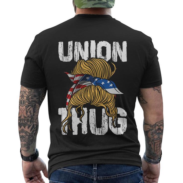 Union Thug Labor Day Skilled Union Laborer Worker Cute Gift Men's Crewneck Short Sleeve Back Print T-shirt