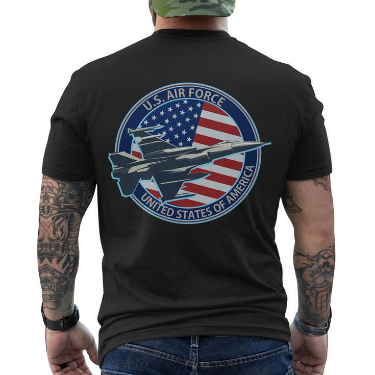 United States Air Force Logo Tshirt Men's Crewneck Short Sleeve Back Print T-shirt