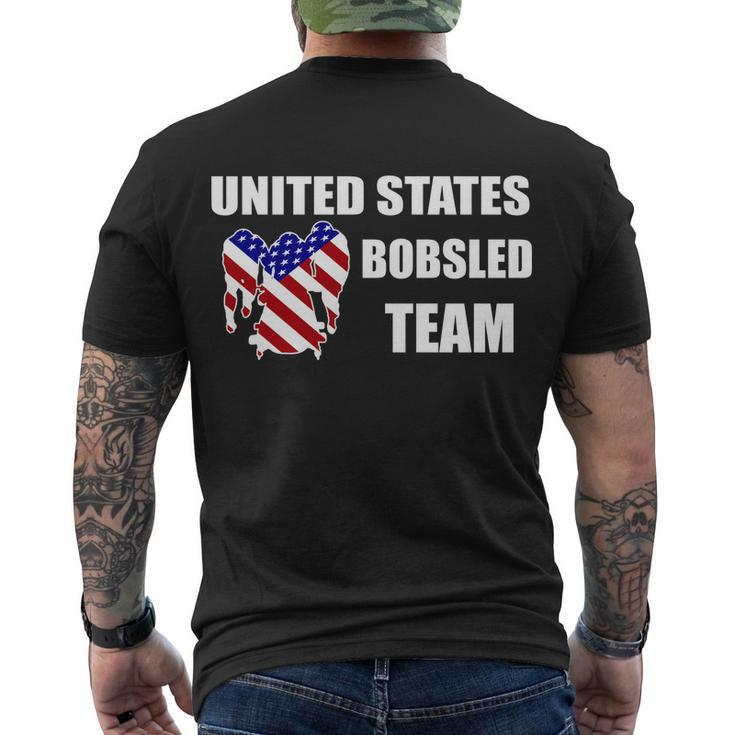 United States Bobsled Team Men's Crewneck Short Sleeve Back Print T-shirt