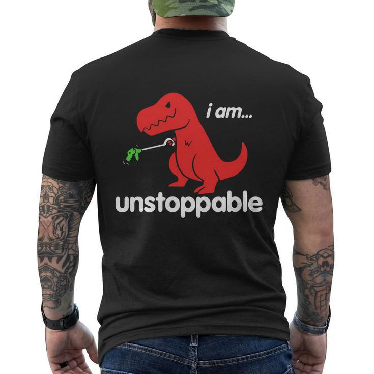Unstoppable T Rex Funny Tshirt Men's Crewneck Short Sleeve Back Print T-shirt