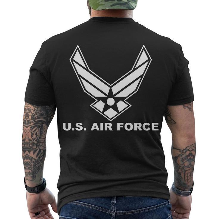 US Air Force Logo Men's Crewneck Short Sleeve Back Print T-shirt