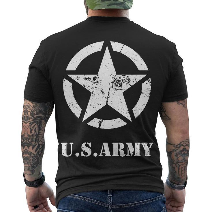 Us Army Vintage Logo Tshirt Men's Crewneck Short Sleeve Back Print T-shirt