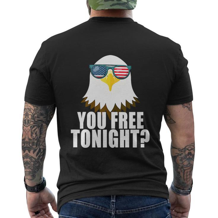 Usa Patriotic American Funny Eagle 4Th Of July Men's Crewneck Short Sleeve Back Print T-shirt