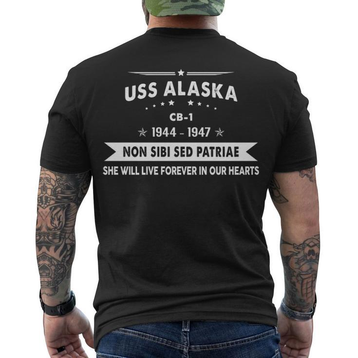 Uss Alaska Cb  V2 Men's Crewneck Short Sleeve Back Print T-shirt