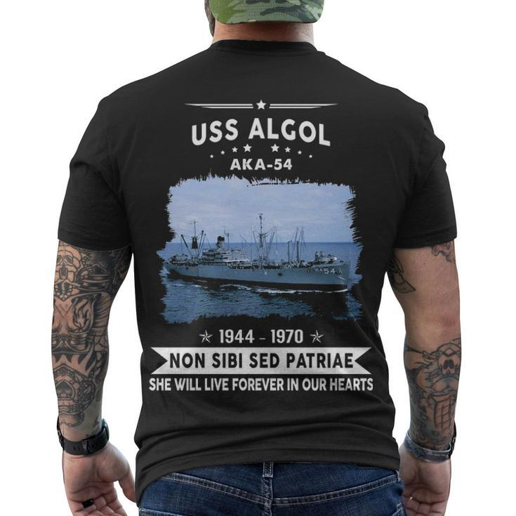 Uss Algol Aka  Men's Crewneck Short Sleeve Back Print T-shirt