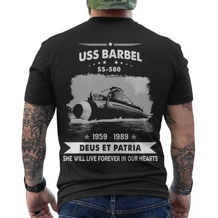 Uss Barbel Ss  Men's Crewneck Short Sleeve Back Print T-shirt