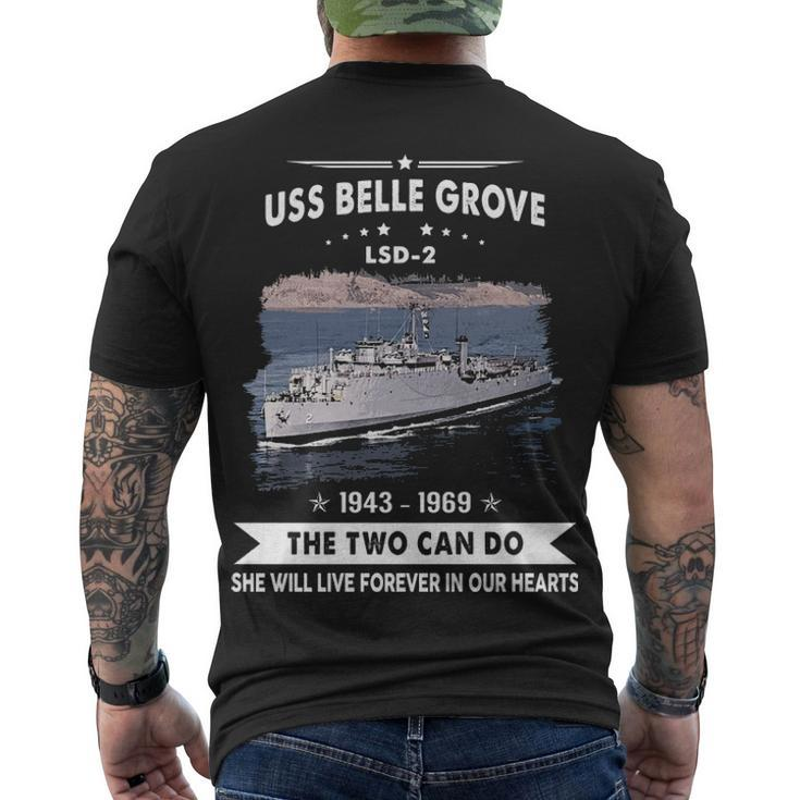 Uss Belle Grove Lsd  Men's Crewneck Short Sleeve Back Print T-shirt