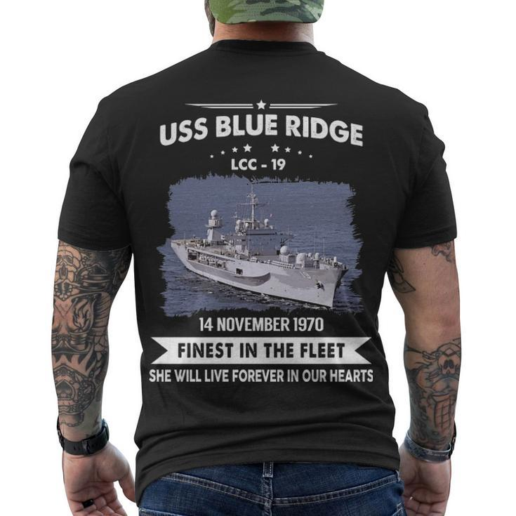 Uss Blue Ridge Lcc  V2 Men's Crewneck Short Sleeve Back Print T-shirt