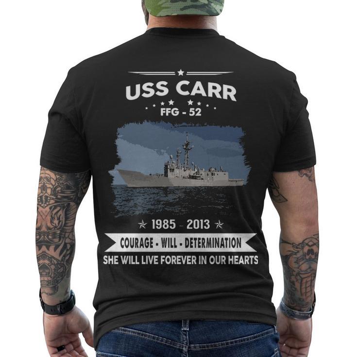 Uss Carr Ffg  V2 Men's Crewneck Short Sleeve Back Print T-shirt