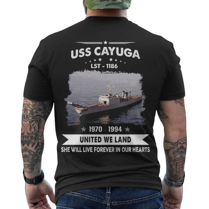 Uss Cayuga Lst  V2 Men's Crewneck Short Sleeve Back Print T-shirt