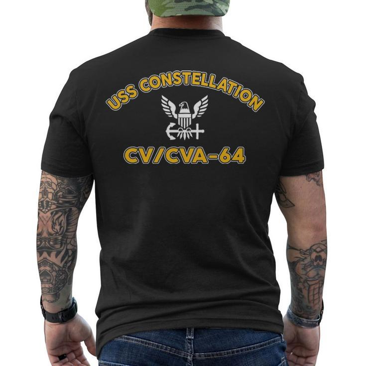 Uss Constellation Cv 64 Cva  V2 Men's Crewneck Short Sleeve Back Print T-shirt