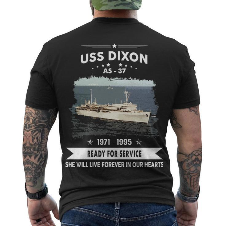 Uss Dixon As V2 Men's Crewneck Short Sleeve Back Print T-shirt