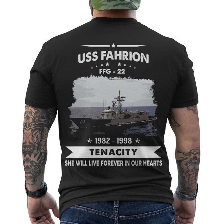 Uss Fahrion Ffg Men's Crewneck Short Sleeve Back Print T-shirt