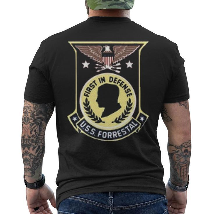 Uss Forrestal Cv 59 Cva  V4 Men's Crewneck Short Sleeve Back Print T-shirt