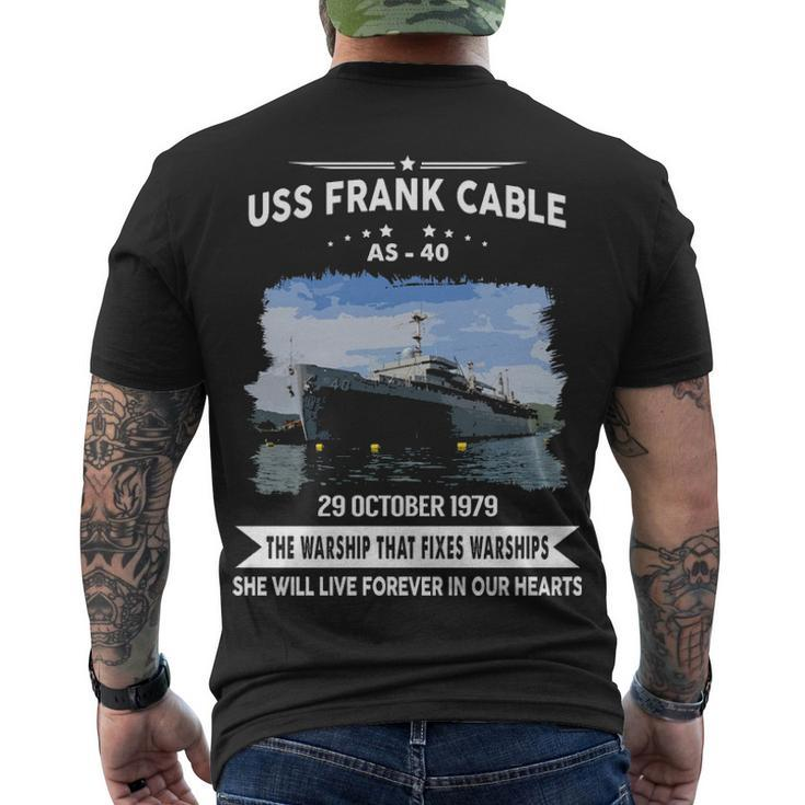 Uss Frank Cable As  Men's Crewneck Short Sleeve Back Print T-shirt