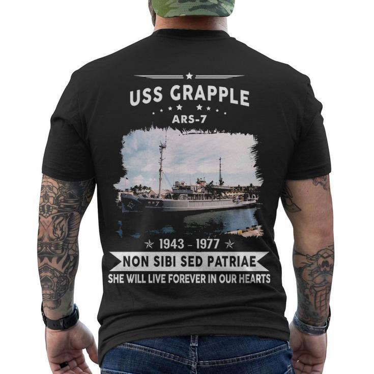 Uss Grapple Ars  Men's Crewneck Short Sleeve Back Print T-shirt