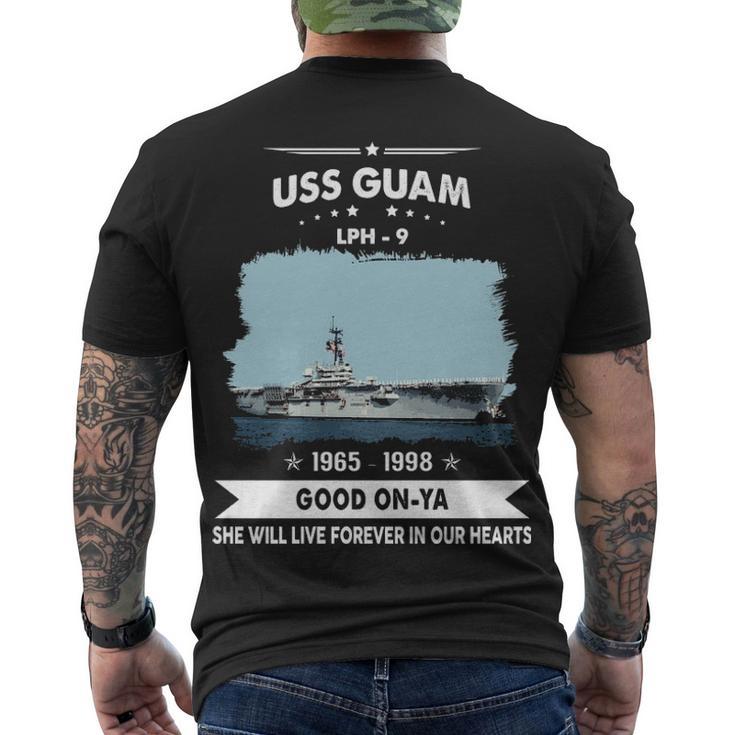 Uss Guam Lph  V2 Men's Crewneck Short Sleeve Back Print T-shirt