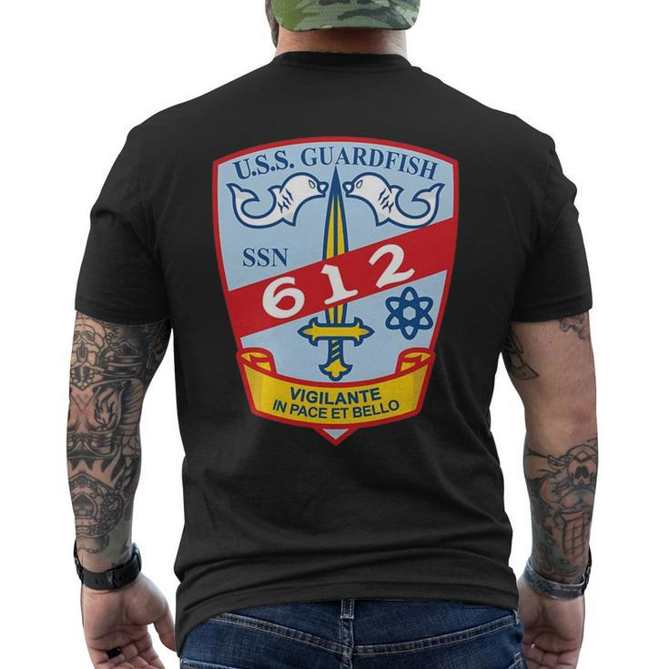 Uss Guardfish Ssn-612 United States Navy Men's Back Print T-shirt