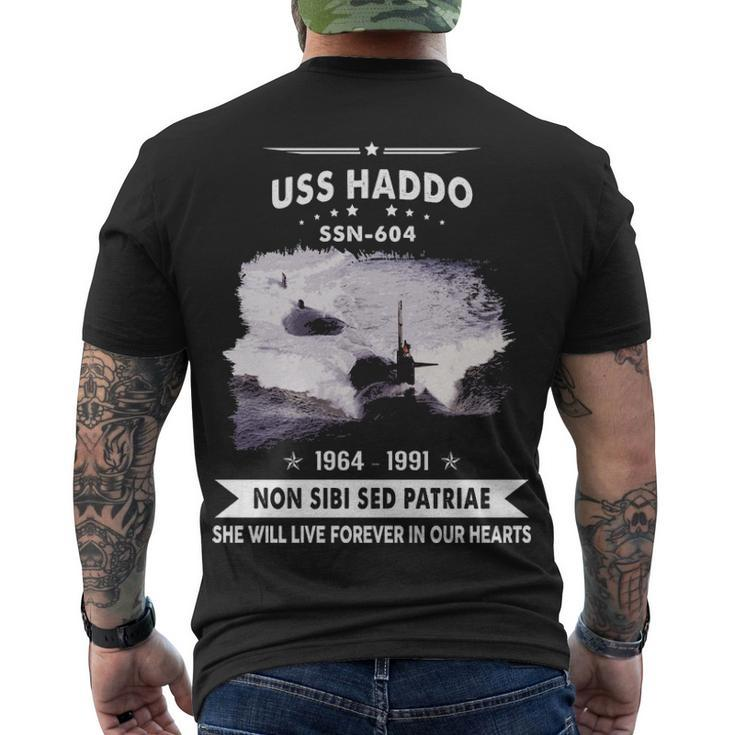 Uss Haddo Ssn  Men's Crewneck Short Sleeve Back Print T-shirt