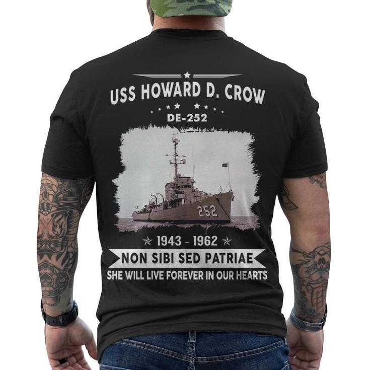 Uss Howard D Crow De  Men's Crewneck Short Sleeve Back Print T-shirt