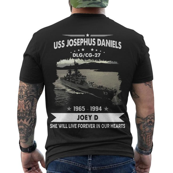 Uss Josephus Daniels Cg 27 Dlg  Men's Crewneck Short Sleeve Back Print T-shirt