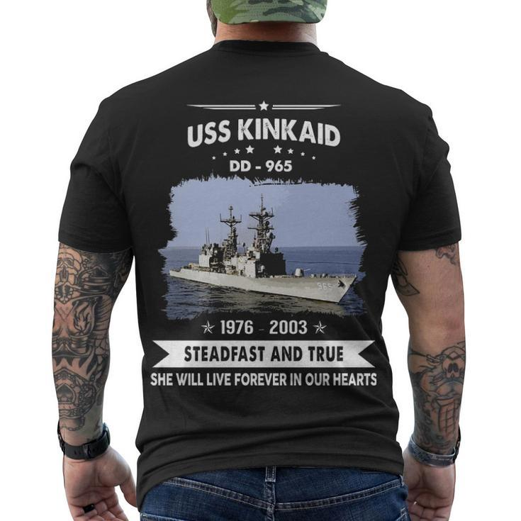 Uss Kinkaid Dd  V2 Men's Crewneck Short Sleeve Back Print T-shirt