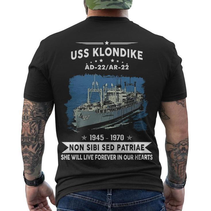 Uss Klondike Ar 22 Ad  Men's Crewneck Short Sleeve Back Print T-shirt