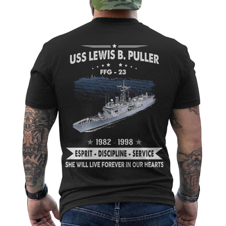 Uss Lewis B Puller Ffg Men's Crewneck Short Sleeve Back Print T-shirt