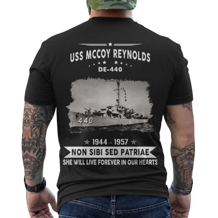 Uss Mccoy Reynolds De  Men's Crewneck Short Sleeve Back Print T-shirt