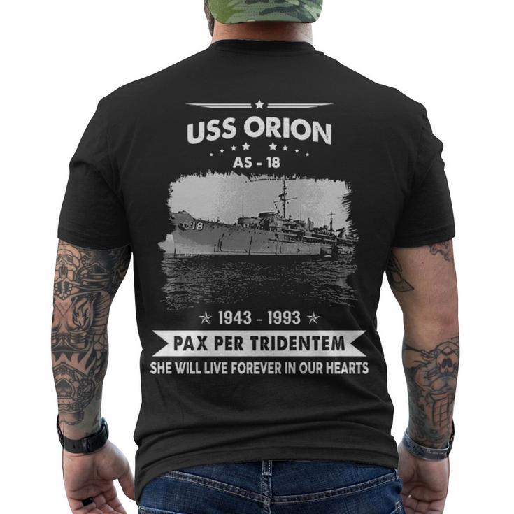 Uss Orion As V2 Men's Crewneck Short Sleeve Back Print T-shirt