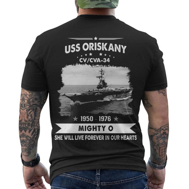 Uss Oriskany Cv  V2 Men's Crewneck Short Sleeve Back Print T-shirt