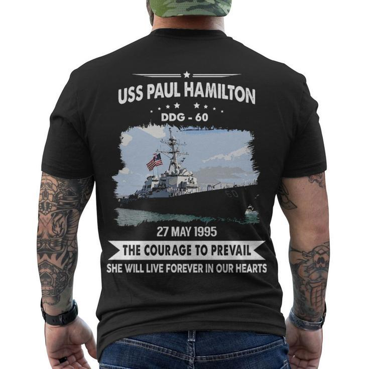Uss Paul Hamilton Ddg  V2 Men's Crewneck Short Sleeve Back Print T-shirt