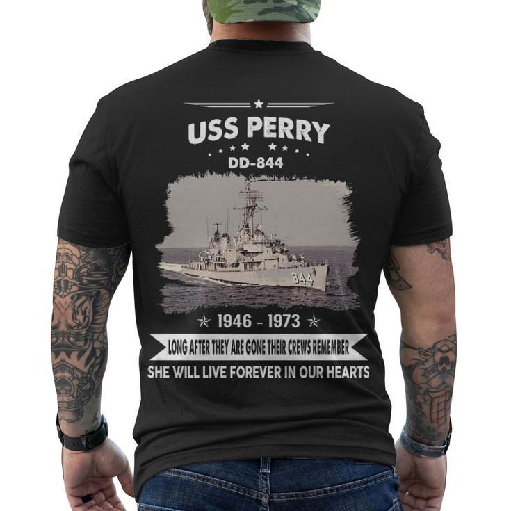 Uss Perry Dd  V2 Men's Crewneck Short Sleeve Back Print T-shirt