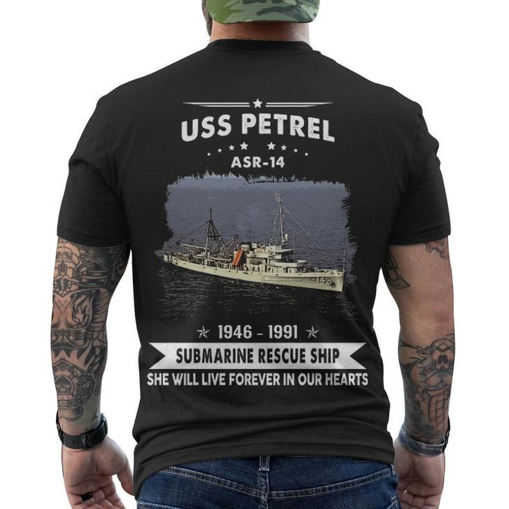 Uss Petrel Asr  Men's Crewneck Short Sleeve Back Print T-shirt