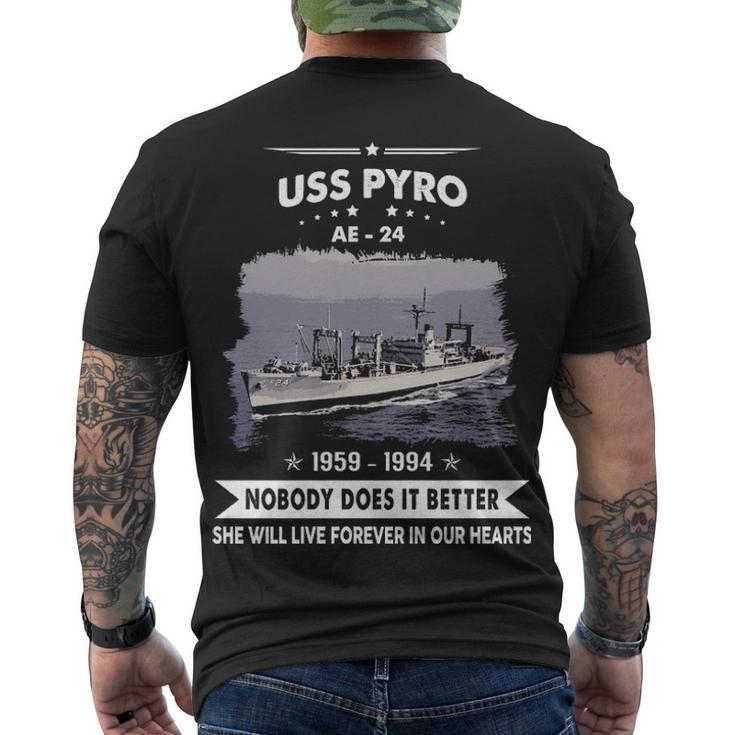 Uss Pyro Ae  V2 Men's Crewneck Short Sleeve Back Print T-shirt