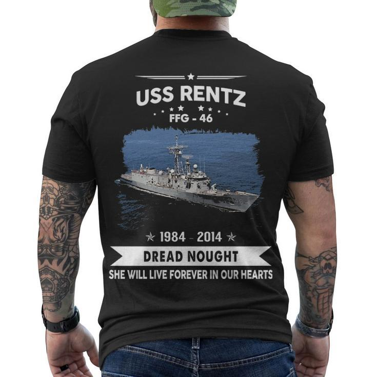 Uss Rentz Ffg  Men's Crewneck Short Sleeve Back Print T-shirt