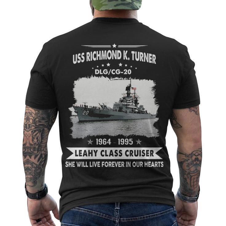 Uss Richmond K Turner Dlg 20 Cg  Men's Crewneck Short Sleeve Back Print T-shirt