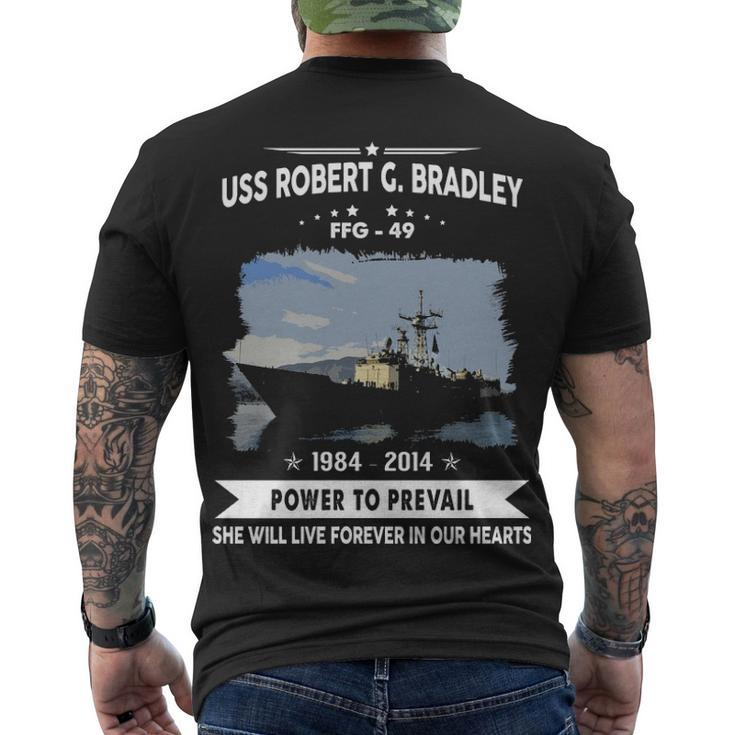 Uss Robert G Bradley Ffg  Men's Crewneck Short Sleeve Back Print T-shirt