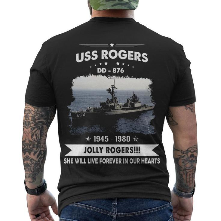 Uss Rogers Dd  V2 Men's Crewneck Short Sleeve Back Print T-shirt