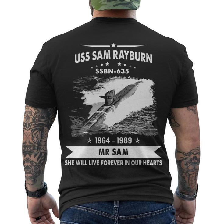 Uss Sam Rayburn Ssbn  V2 Men's Crewneck Short Sleeve Back Print T-shirt