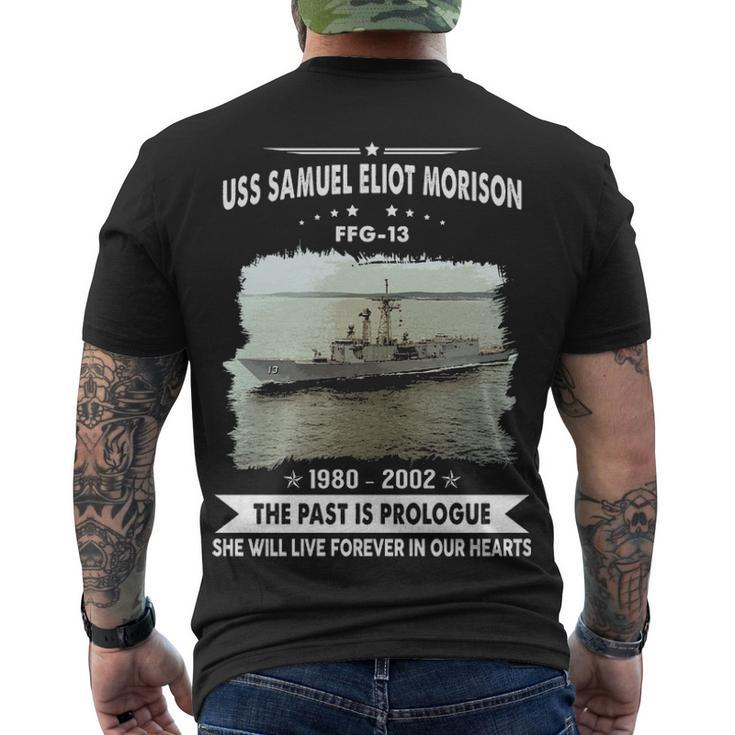 Uss Samuel Eliot Morison Ffg Men's Crewneck Short Sleeve Back Print T-shirt