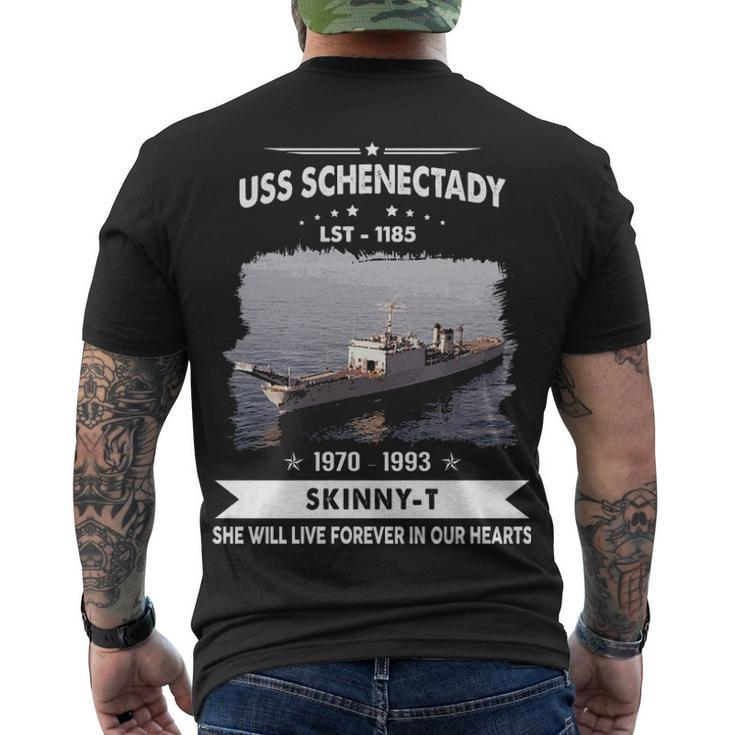 Uss Schenectady Lst  Men's Crewneck Short Sleeve Back Print T-shirt