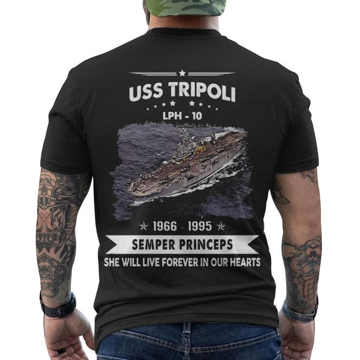 Uss Tripoli Lph  Men's Crewneck Short Sleeve Back Print T-shirt