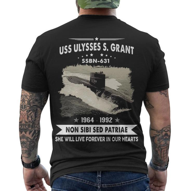 Uss Ulysses S Grant Ssbn  Men's Crewneck Short Sleeve Back Print T-shirt