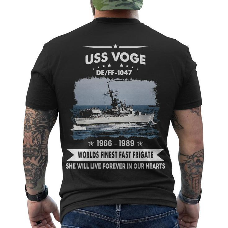 Uss Voge  Ff 1047 De  Men's Crewneck Short Sleeve Back Print T-shirt