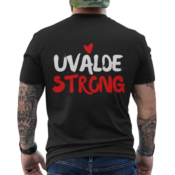 Uvalde Strong Gun Control Uvalde Texas Men's Crewneck Short Sleeve Back Print T-shirt